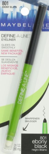 Maybelline Define-A-Line: afilador integrado para retoques precisos.