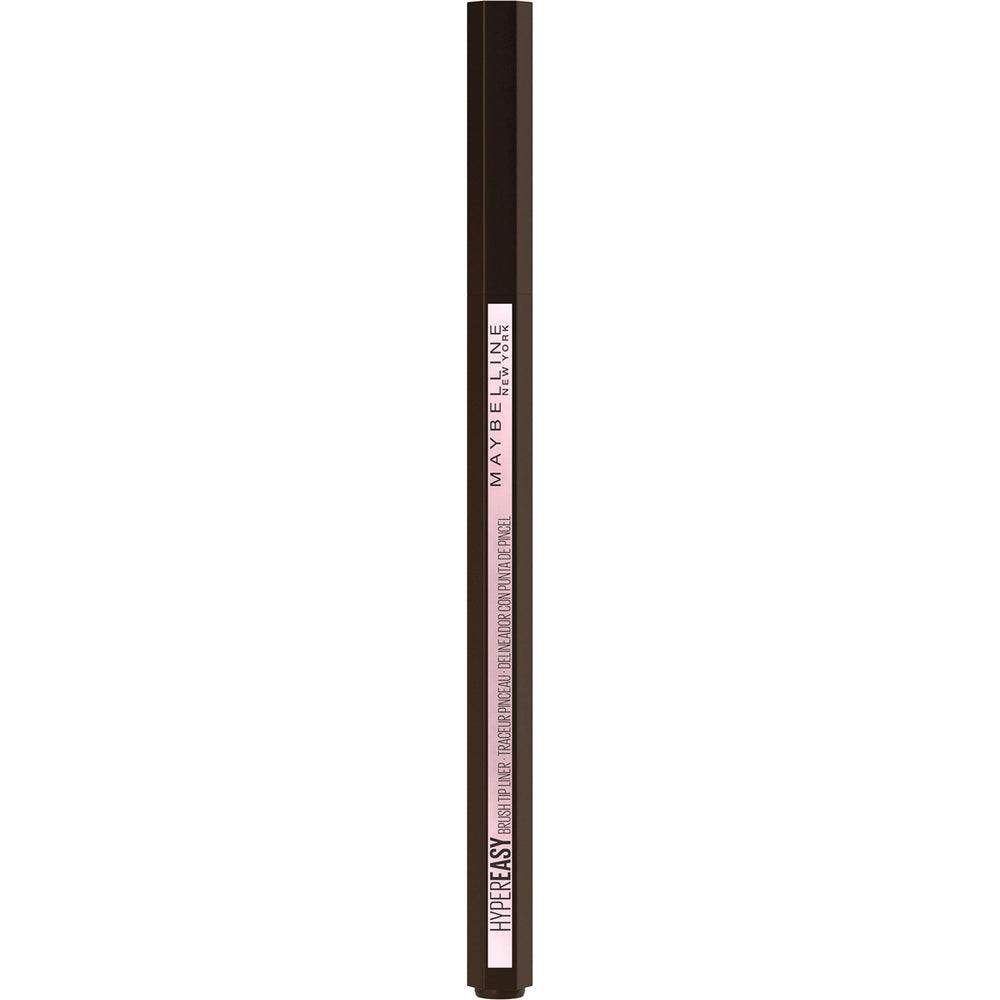 Delineador líquido MAYBELLINE aplicación estable negro carbón para looks diarios.