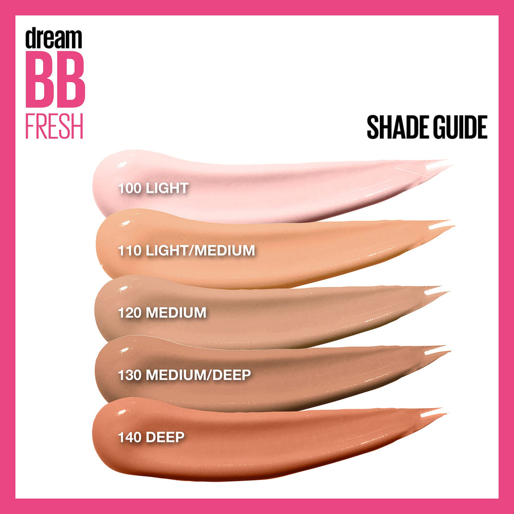 Cobertura ligera con Maybelline Dream Fresh BB para difuminar