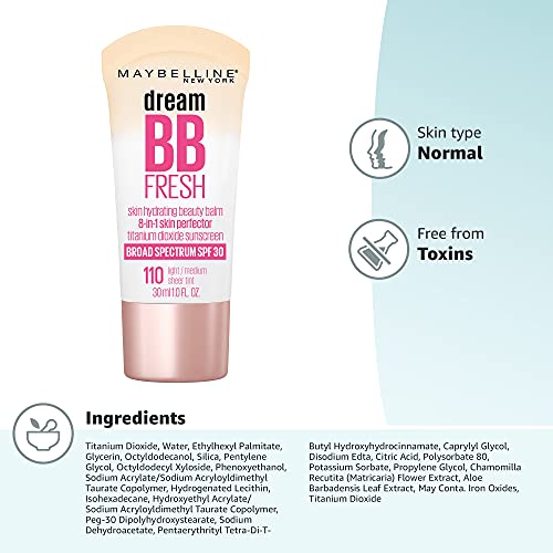 Piel fresca y uniforme gracias a Maybelline Dream Fresh BB crema