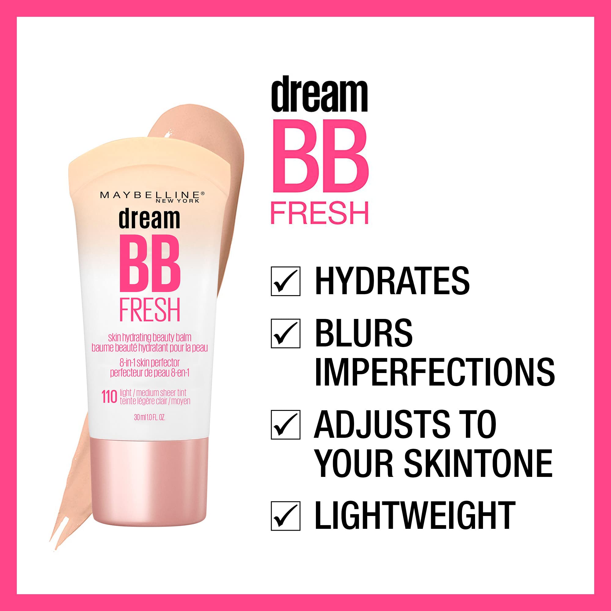 Piel hidratada con Maybelline Dream Fresh BB crema ligera