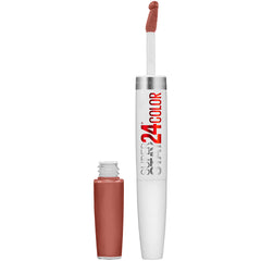 Maybelline Endless Espresso liquid lipstick swatch showing rich brown pigment and bold color payoff