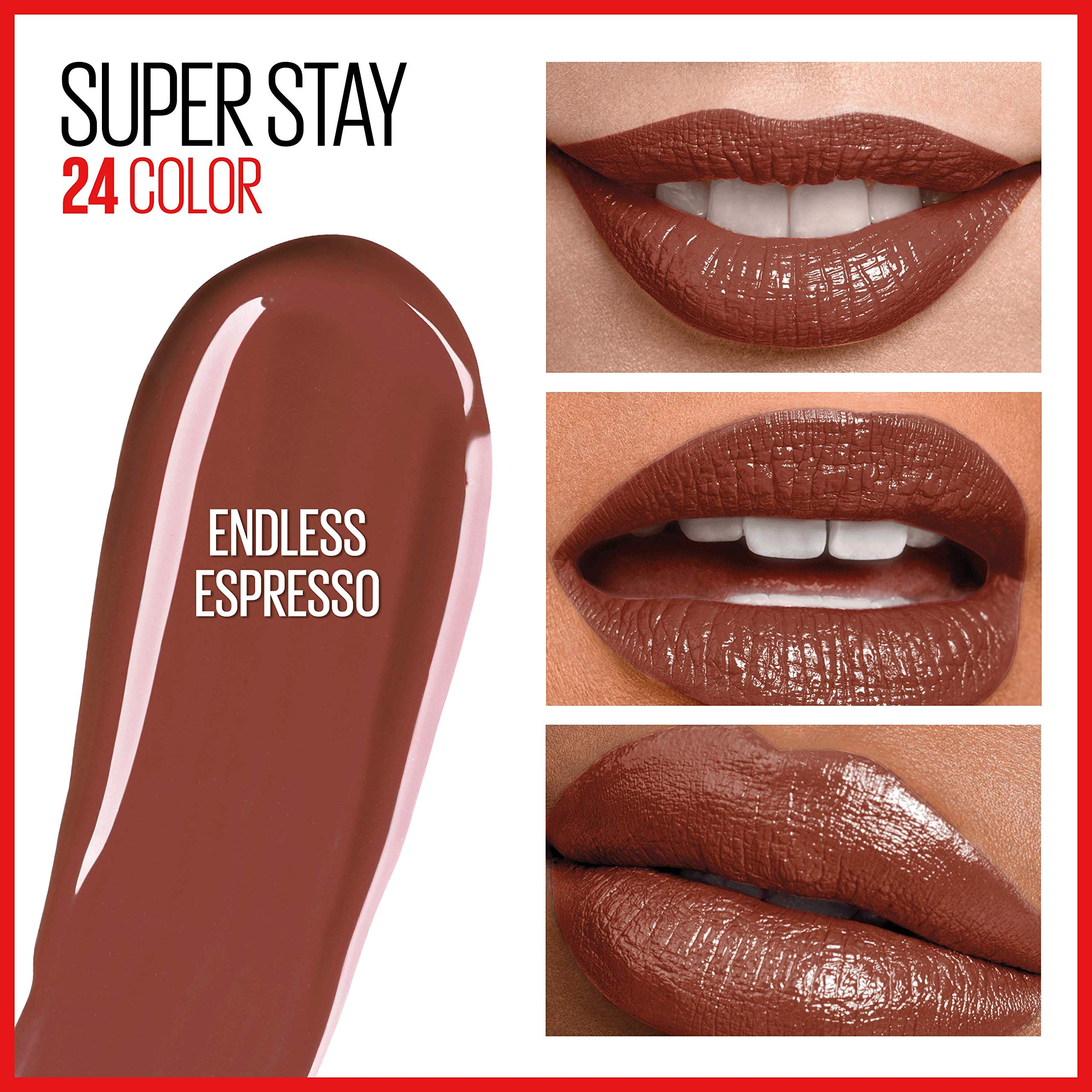 Maybelline Endless Espresso precision-tip applicator enabling smooth, precise lip lining