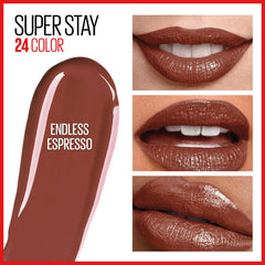 Maybelline Endless Espresso precision-tip applicator enabling smooth, precise lip lining