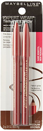 Maybelline Expert Eyes en marrón medio para delinear y definir cejas y ojos.