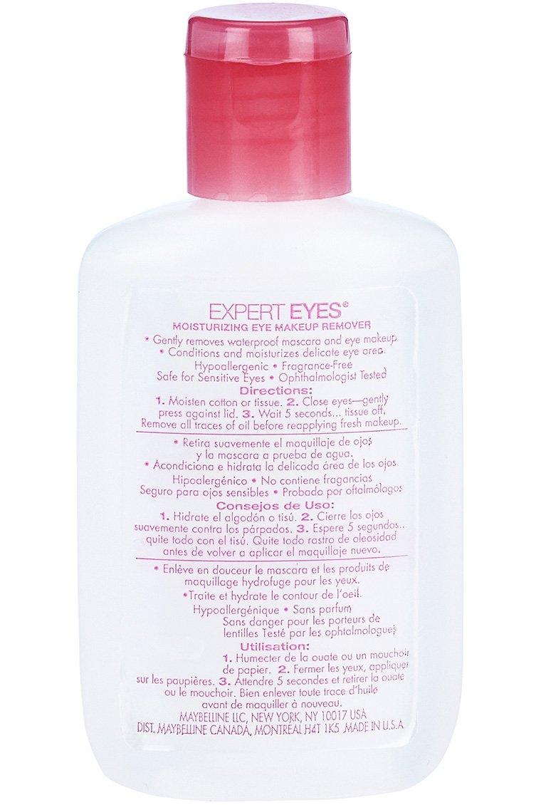 Desmaquillante de ojos Maybelline: uso cómodo en pieles sensibles, sin fragancia