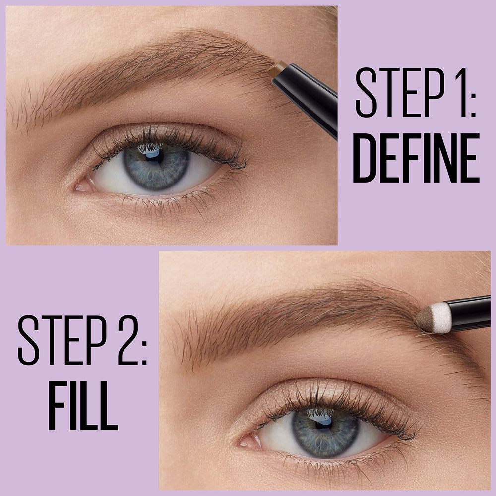 Maybelline Express Brow tono Rubio ofrece color suave para cejas claras.