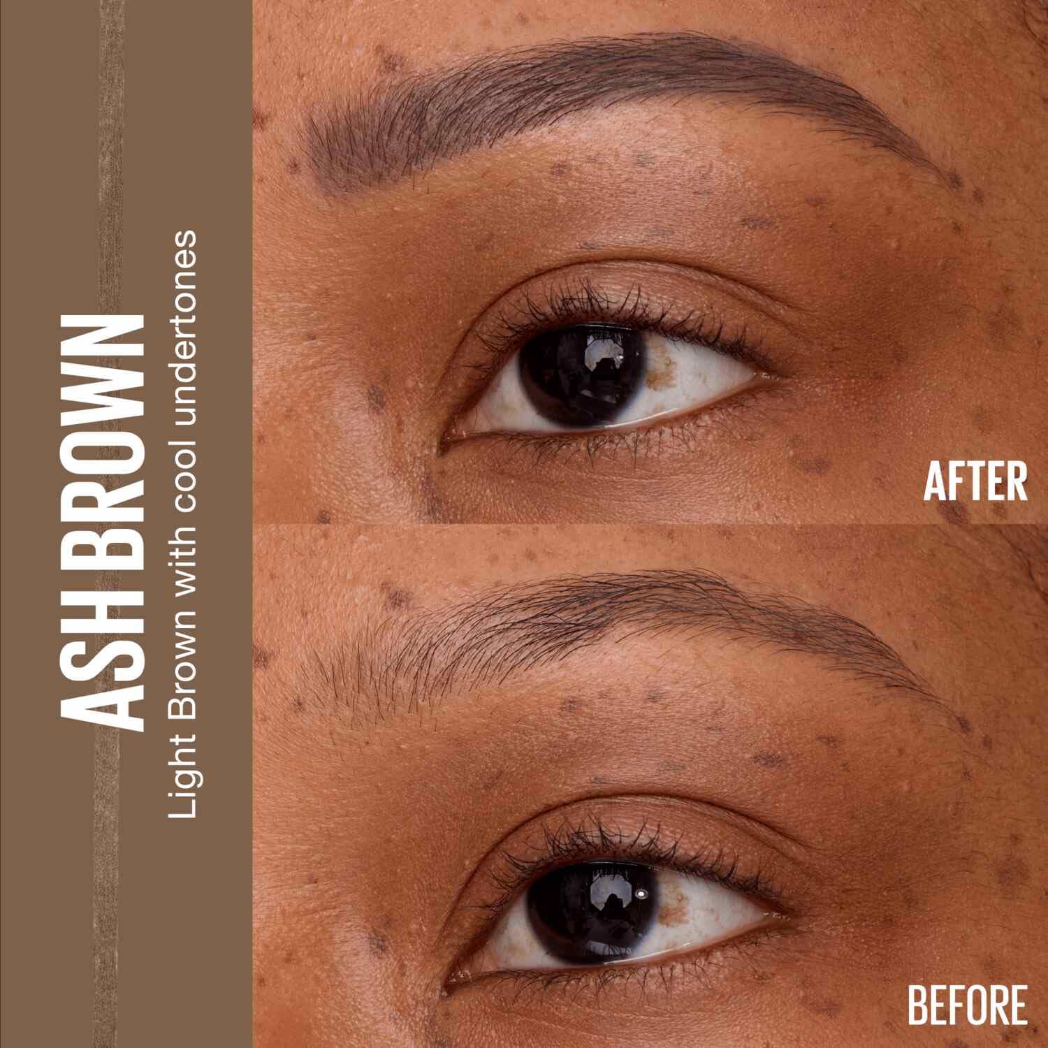 Maybelline Express Brow Ultra Slim: cepillo integrado para peinar y fijar cejas con facilidad.