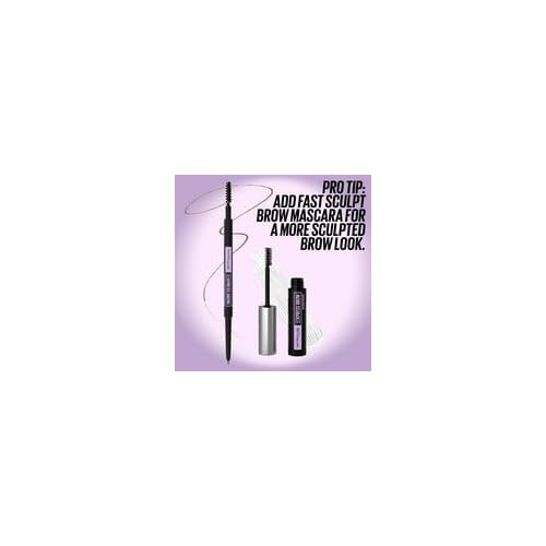 Maybelline Express Brow Ultra Slim fórmula resistente a roturas para uso diario.