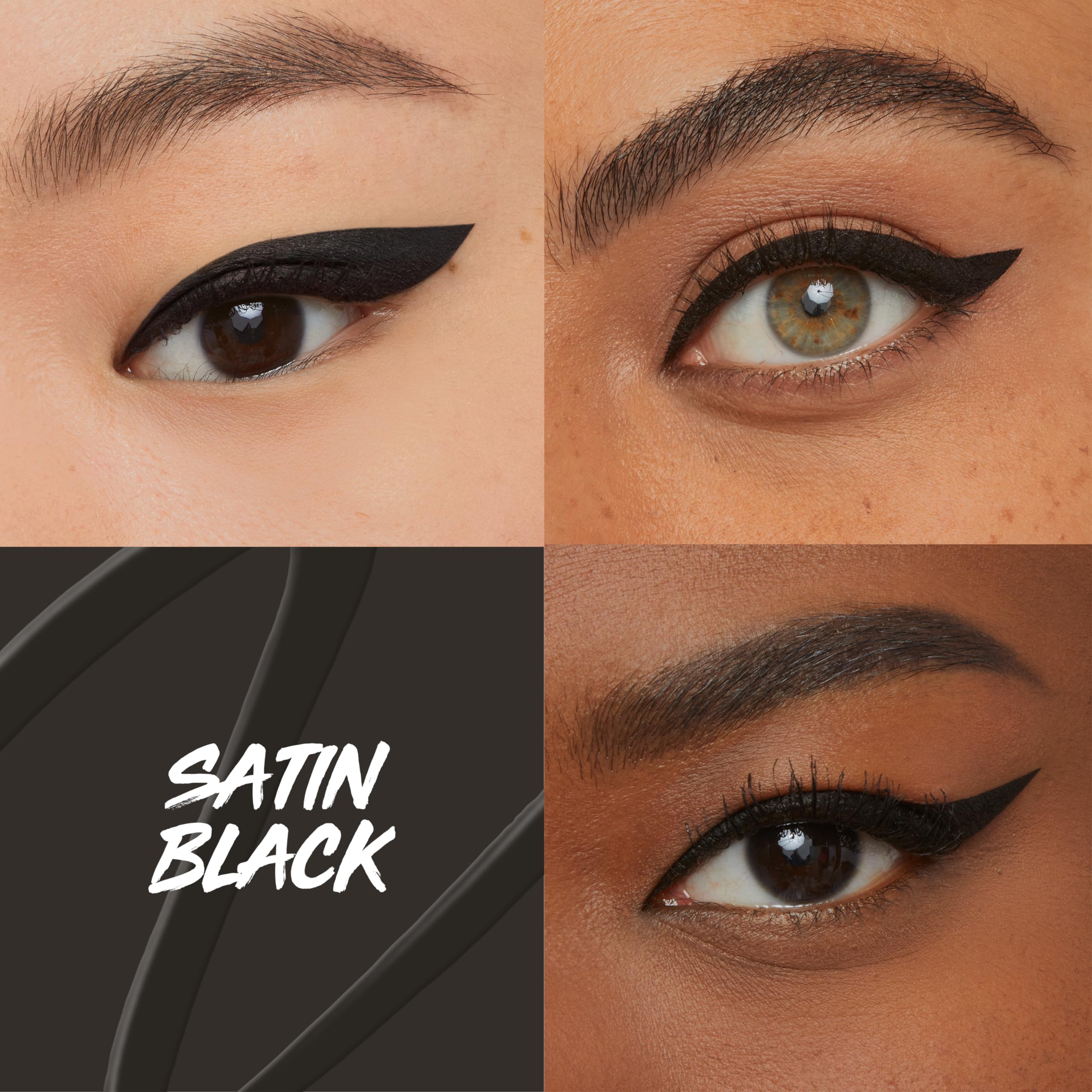 Maybelline Eyestudio Master Precise, agarre ergonómico para control durante la aplicación.