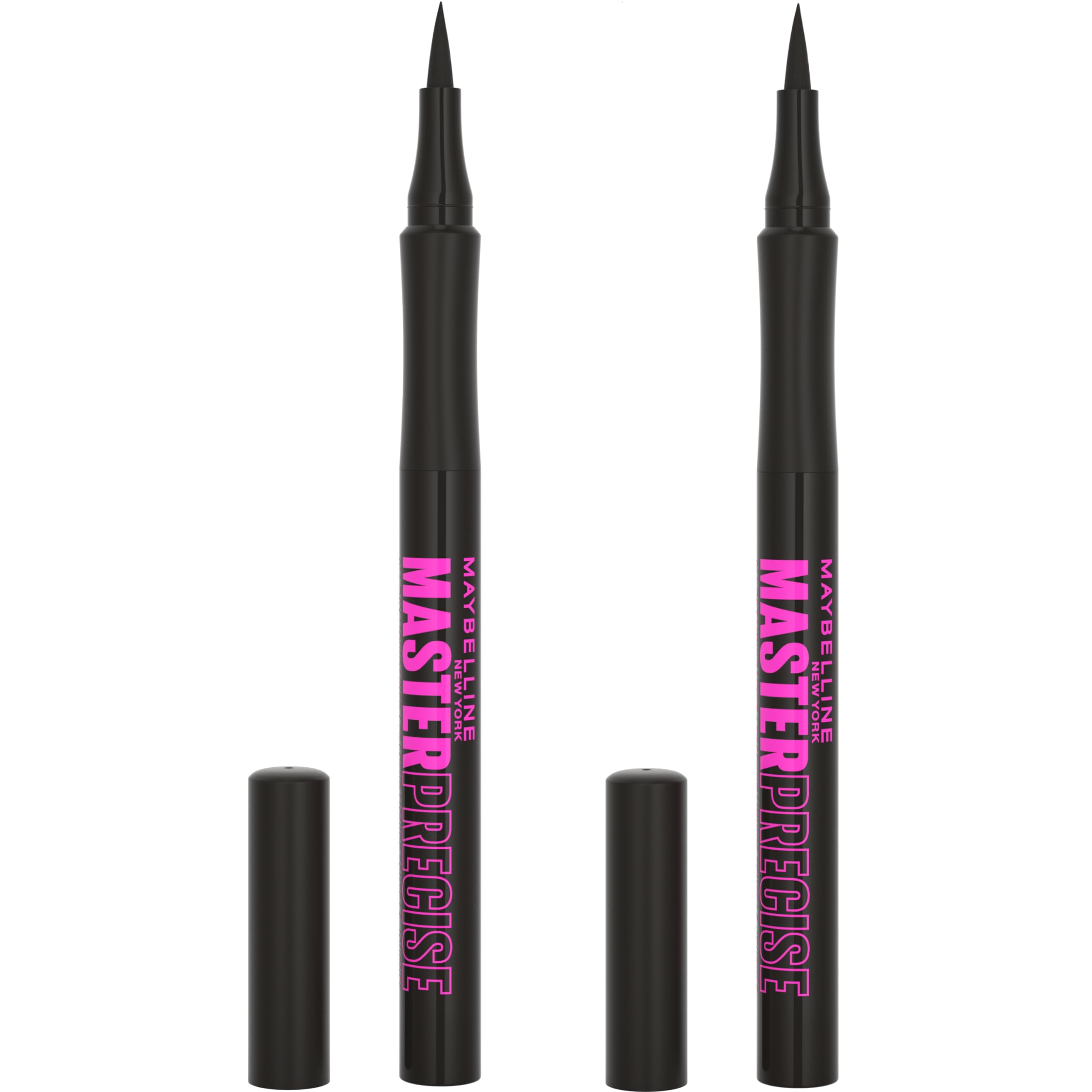 Maybelline Eyestudio Master Precise, empaque frontal, diseño práctico para el neceser.