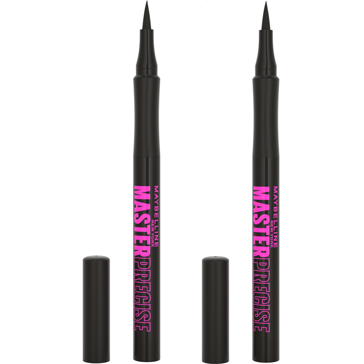 Maybelline Eyestudio Master Precise, empaque frontal, diseño práctico para el neceser.