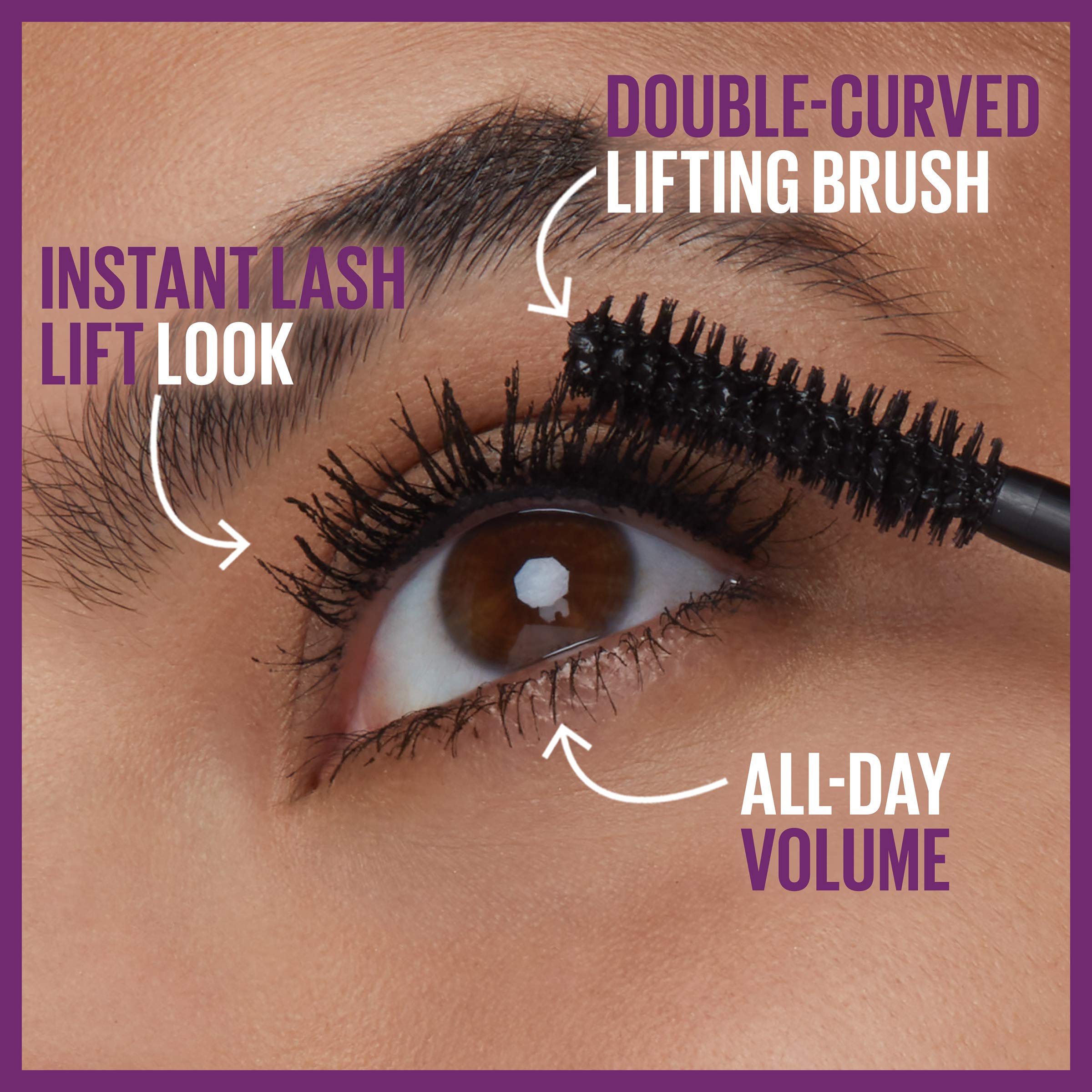 Maybelline Falsies Lash Lift: pincel doble curva para separar y elevar pestañas