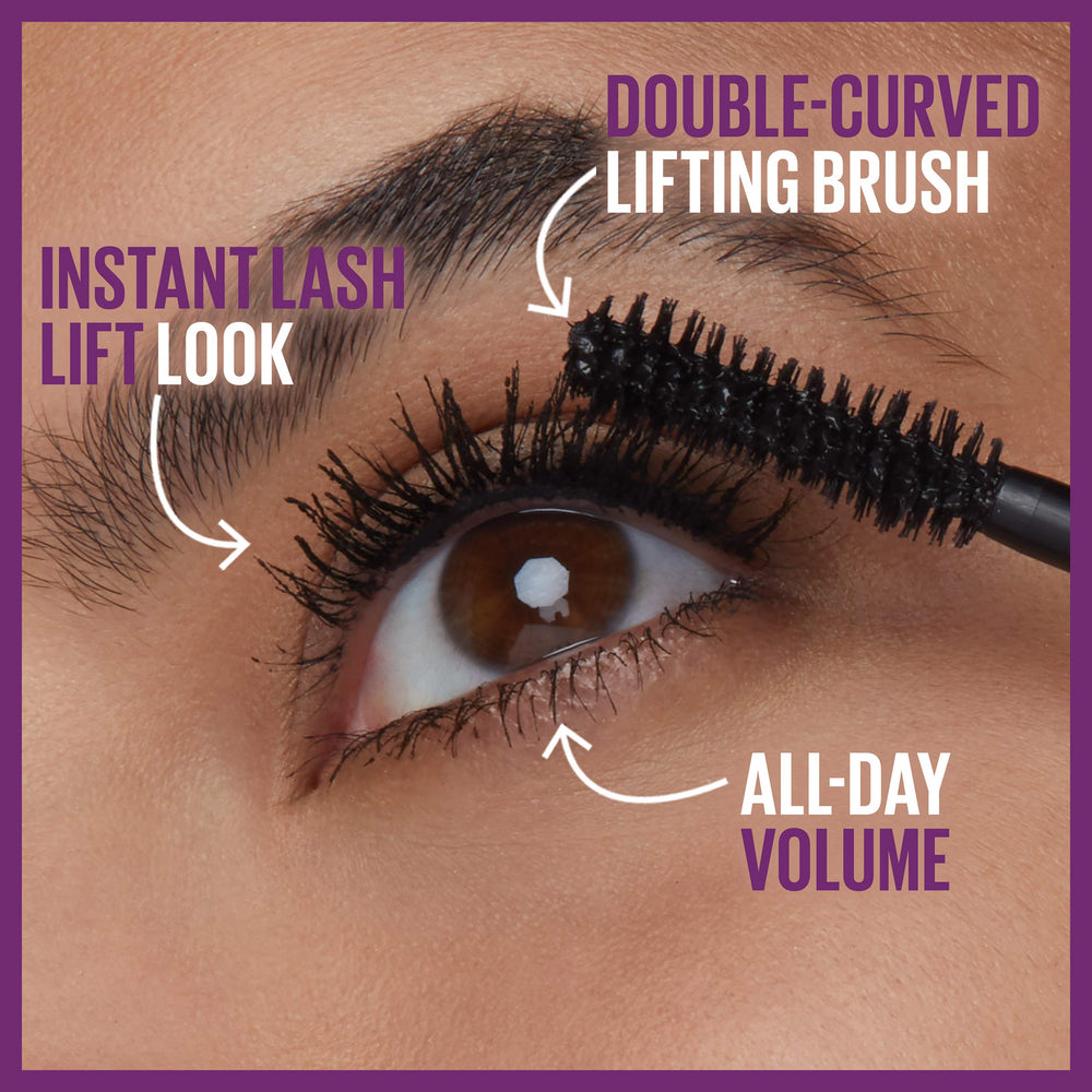 Maybelline Falsies Lash Lift: pincel doble curva para separar y elevar pestañas