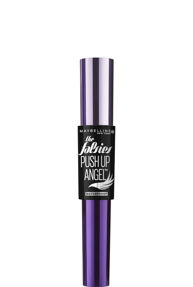 Fórmula impermeable Maybelline Falsies Push Up Angel mantiene la curva todo el día.