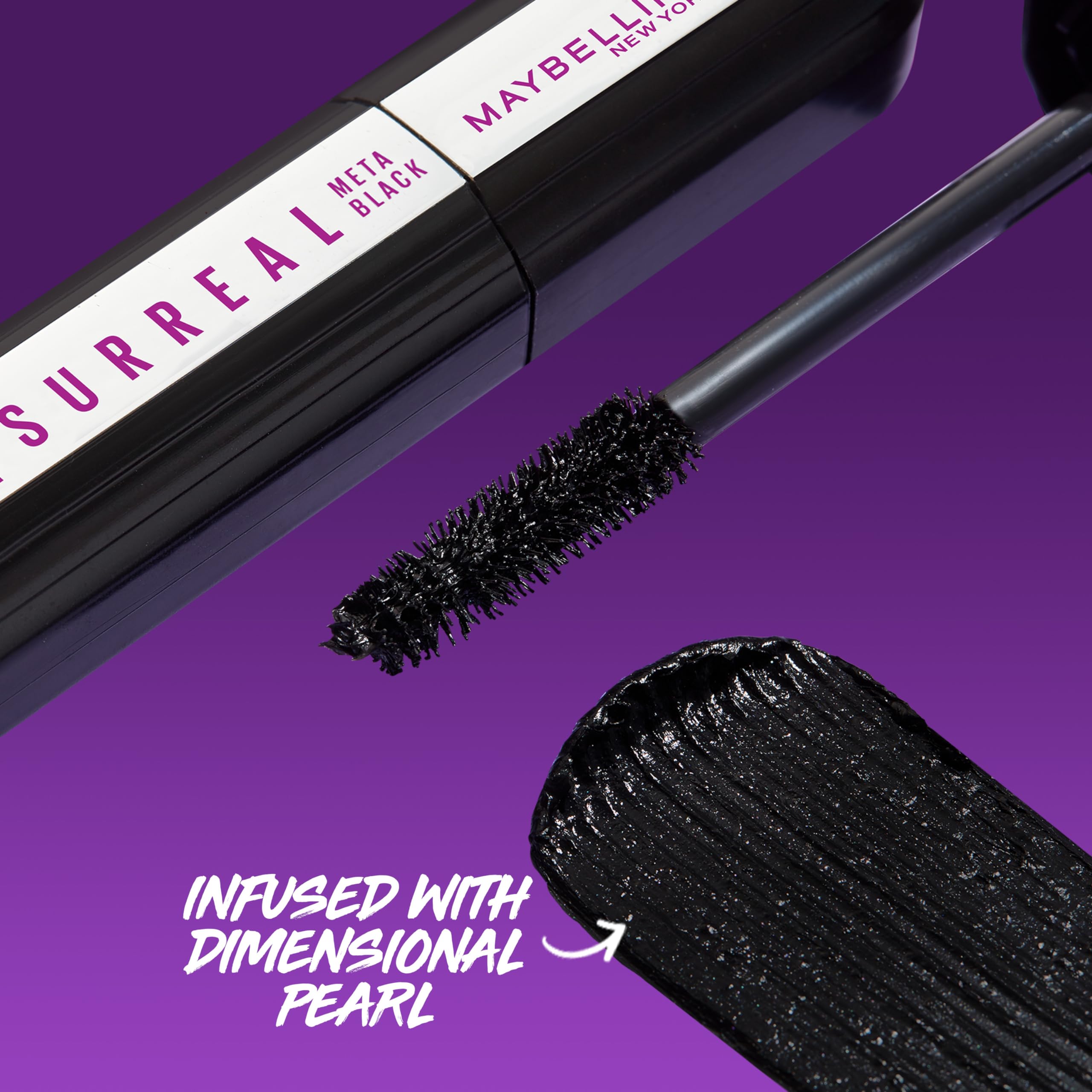 MAYBELLINE The Falsies Surreal Extensions usa cepillo espiral para alcanzar cada pestaña.