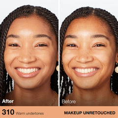 Maybelline Fit Me: cobertura ajustada para un rostro uniforme y natural.