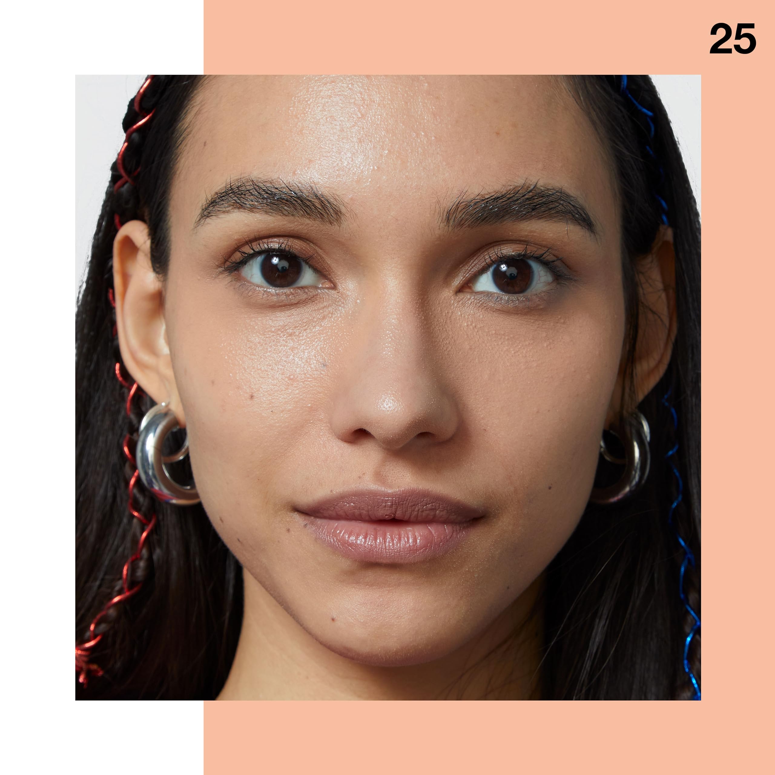 Maybelline Fit Me concealer shade card display for easy selection.