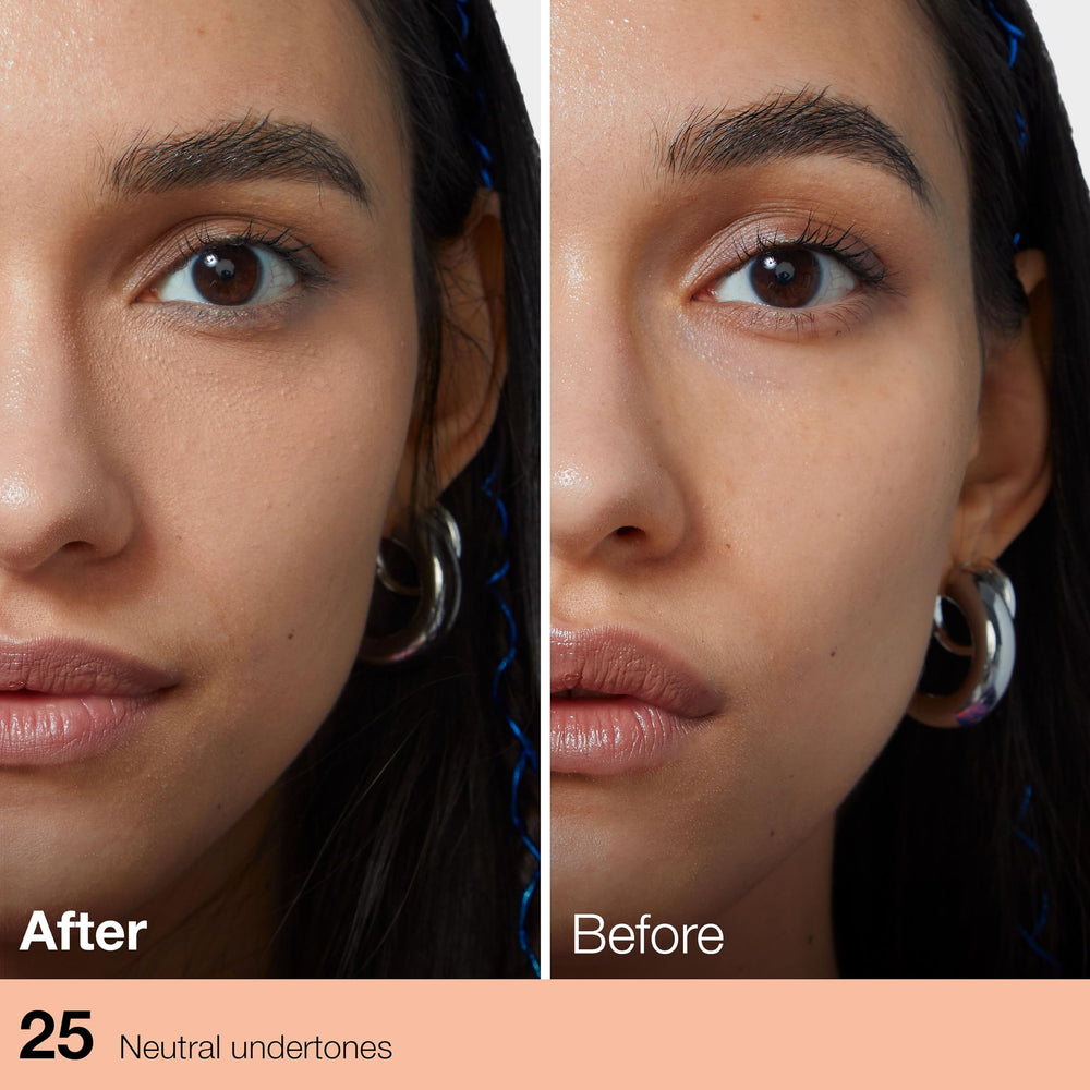 Maybelline Fit Me concealer shade swatch across skin tone range.