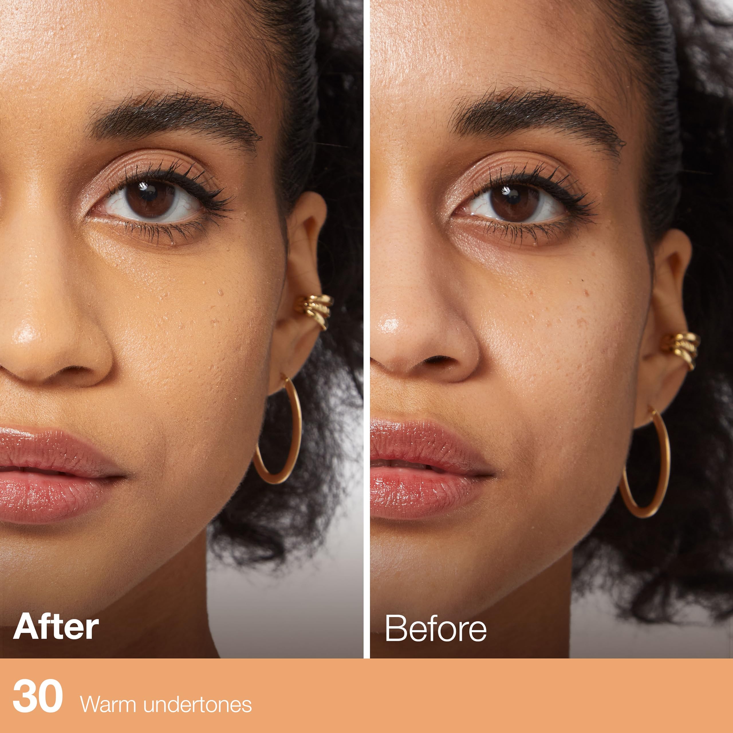Maybelline Fit Me Concealer under-eye application reveals lightweight, breathable finish.