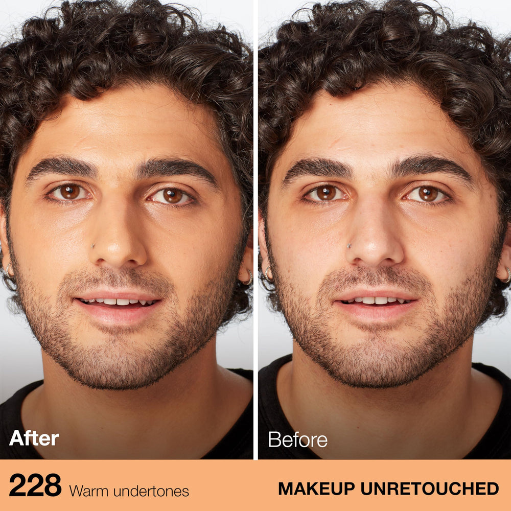 Maybelline Fit Me applying foundation for a luminous, even complexion.