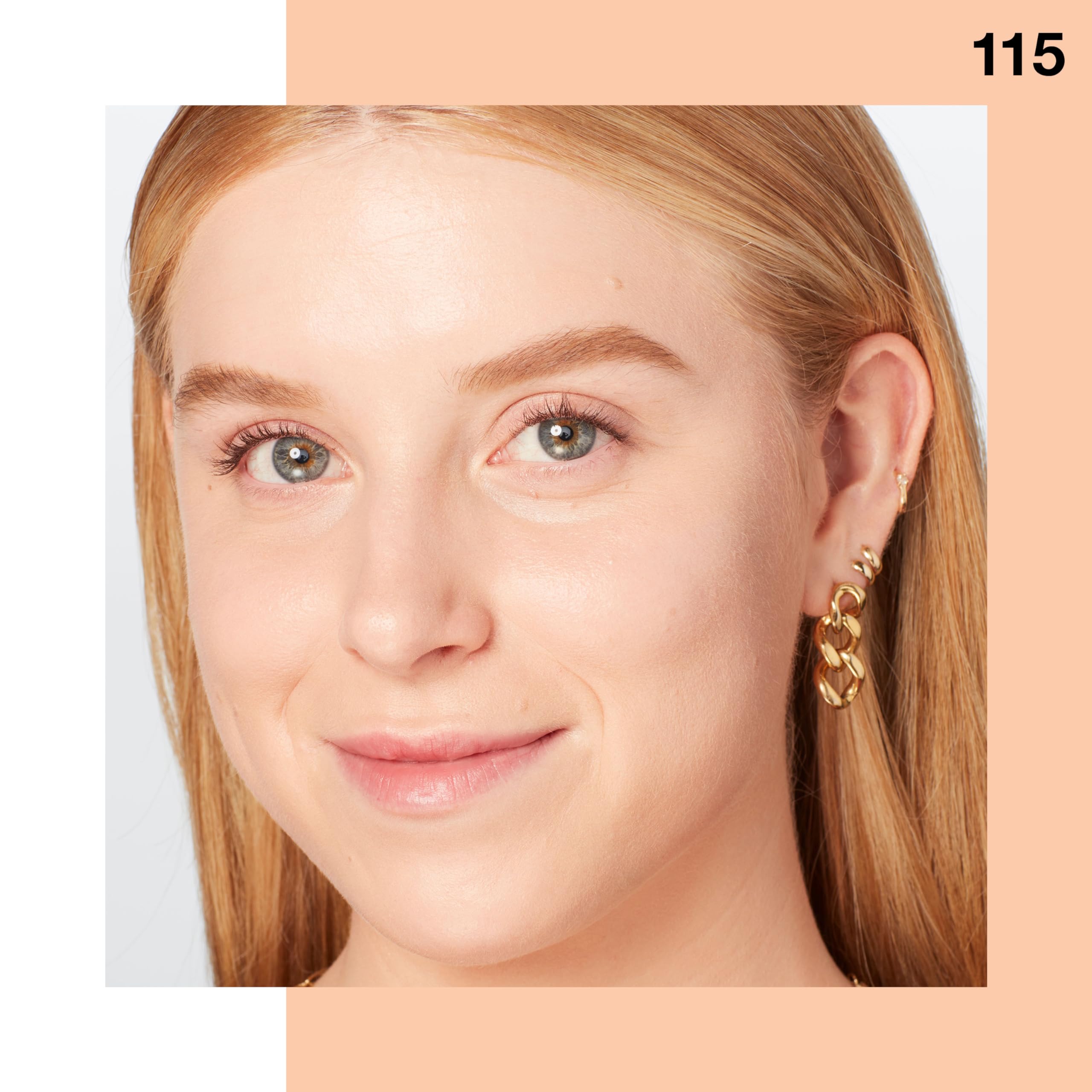 Maybelline Fit Me Dewy + Smooth Foundation, acabado natural para piel radiante durante el día.