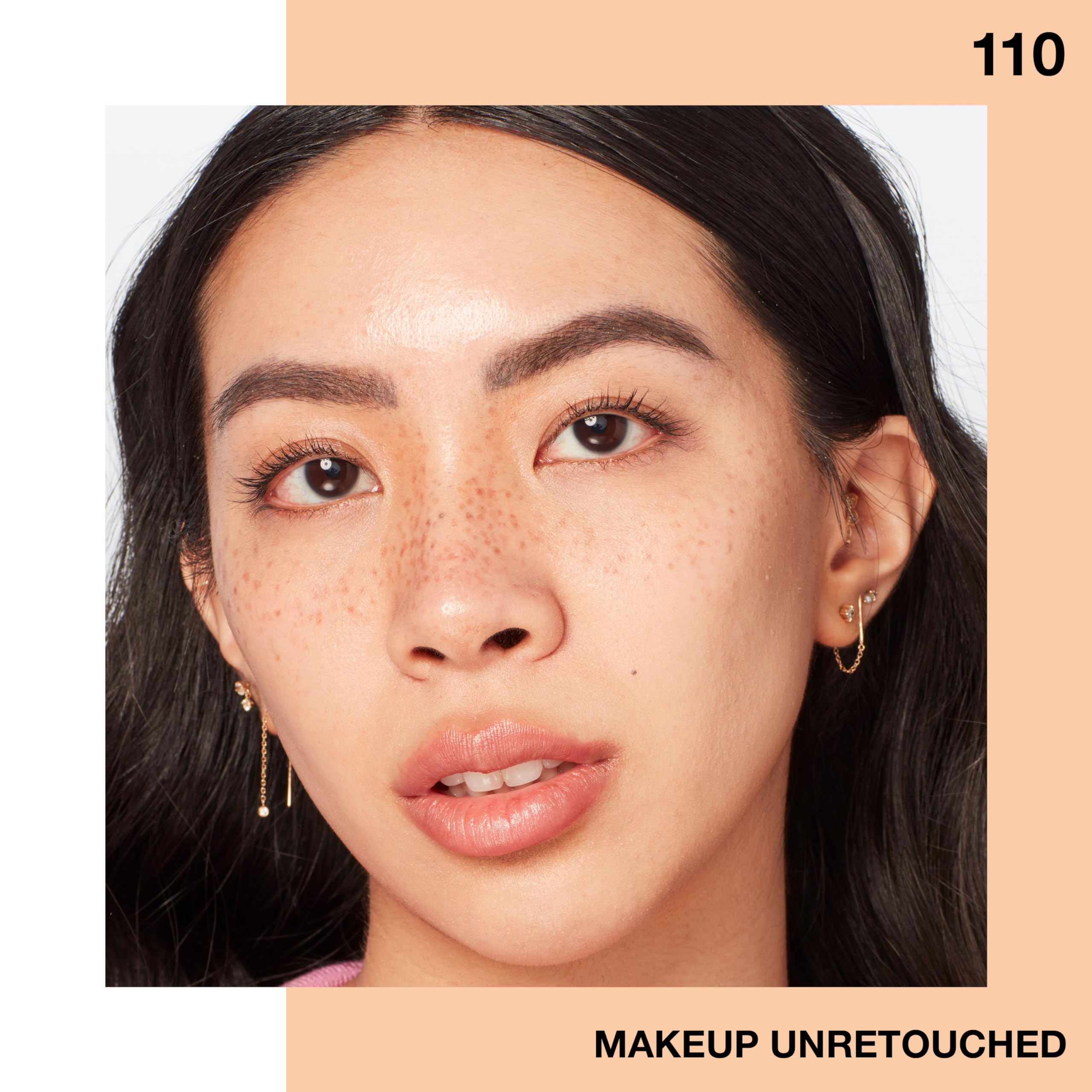 Maybelline Fit Me Dewy + Smooth rango de tonos Marfil a Mocha para igualar el color.