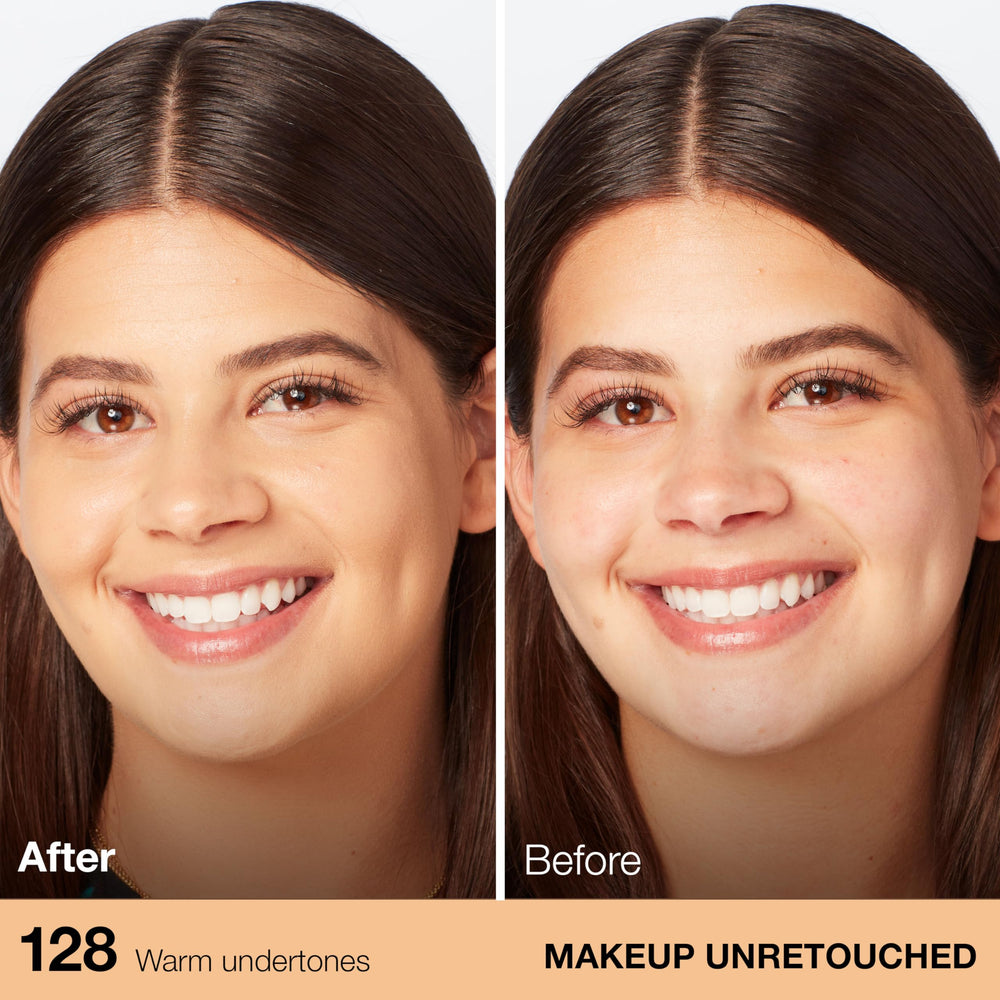 Tono nude cálido de Maybelline Fit Me, se adapta a tonos.