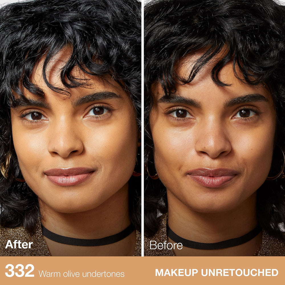 Packaging of Maybelline Fit Me foundation highlighting oil-free formula for on-the-go use.