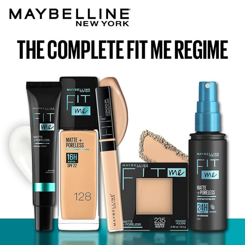 Maybelline Fit Me concealer available in 12 shades for diverse tones.