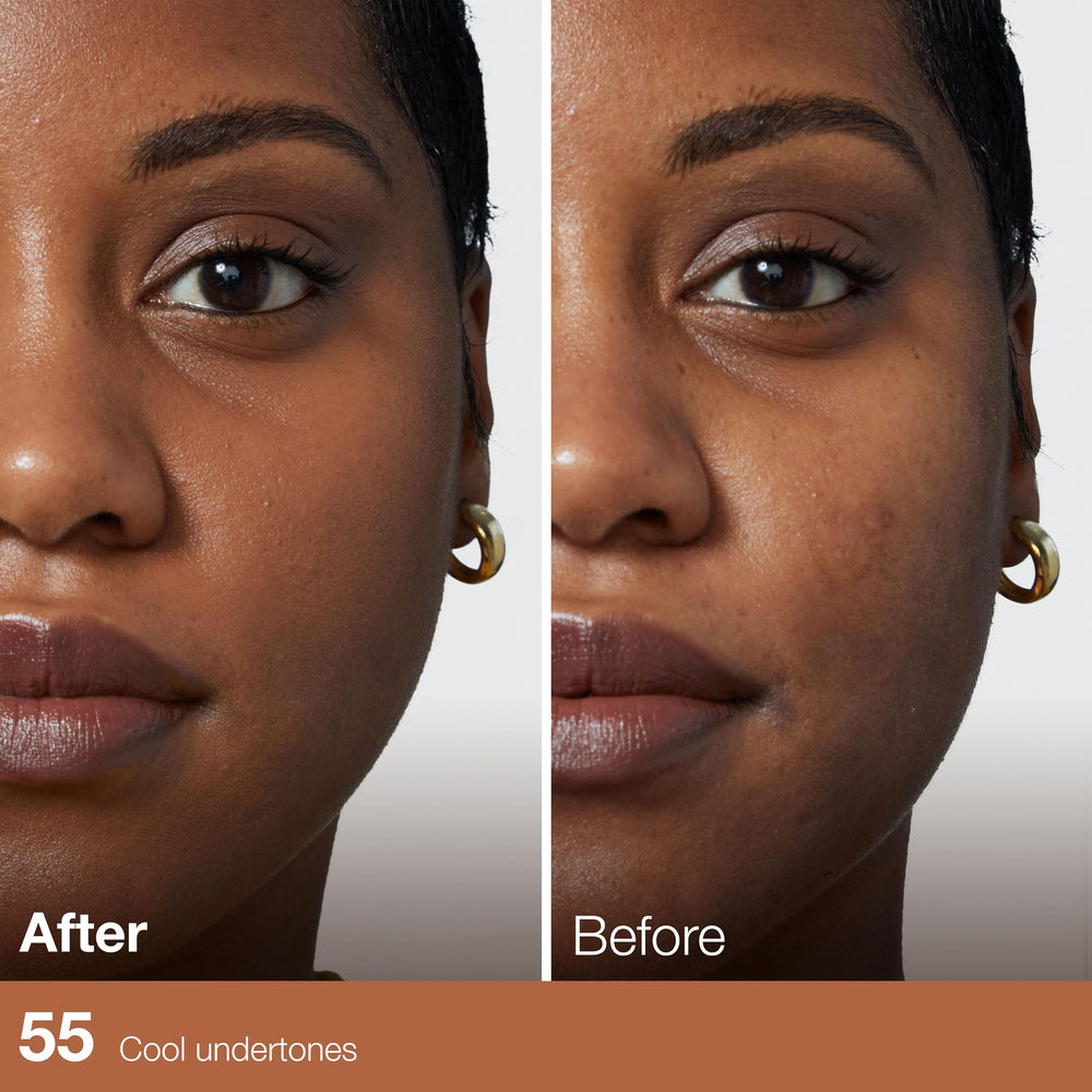 Maybelline Fit Me hazelnut shade blends with warm skin tones.