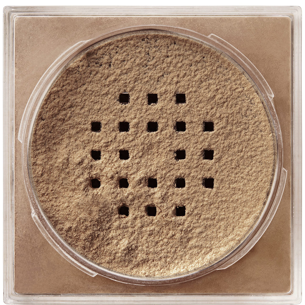 Maybelline Fit Me Loose Powder with brush application, even coverage