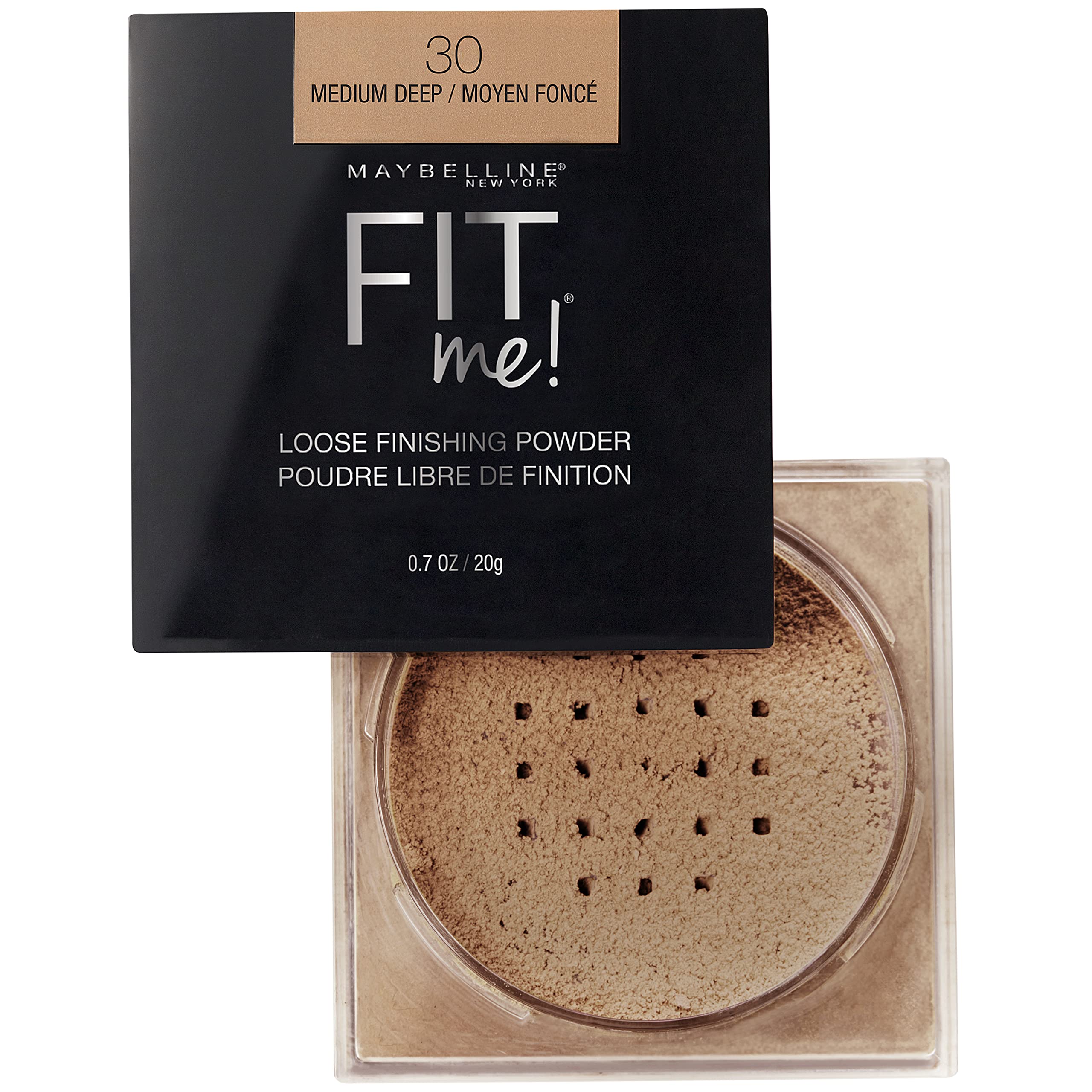 Maybelline Fit Me Loose Powder natural finish on skin texture