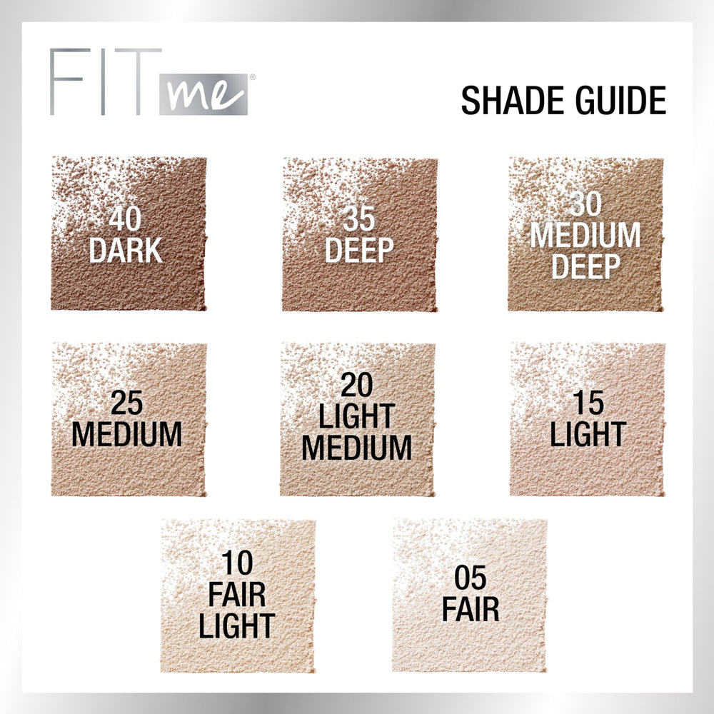 Maybelline Fit Me Loose Powder swatch in Medium Deep shade