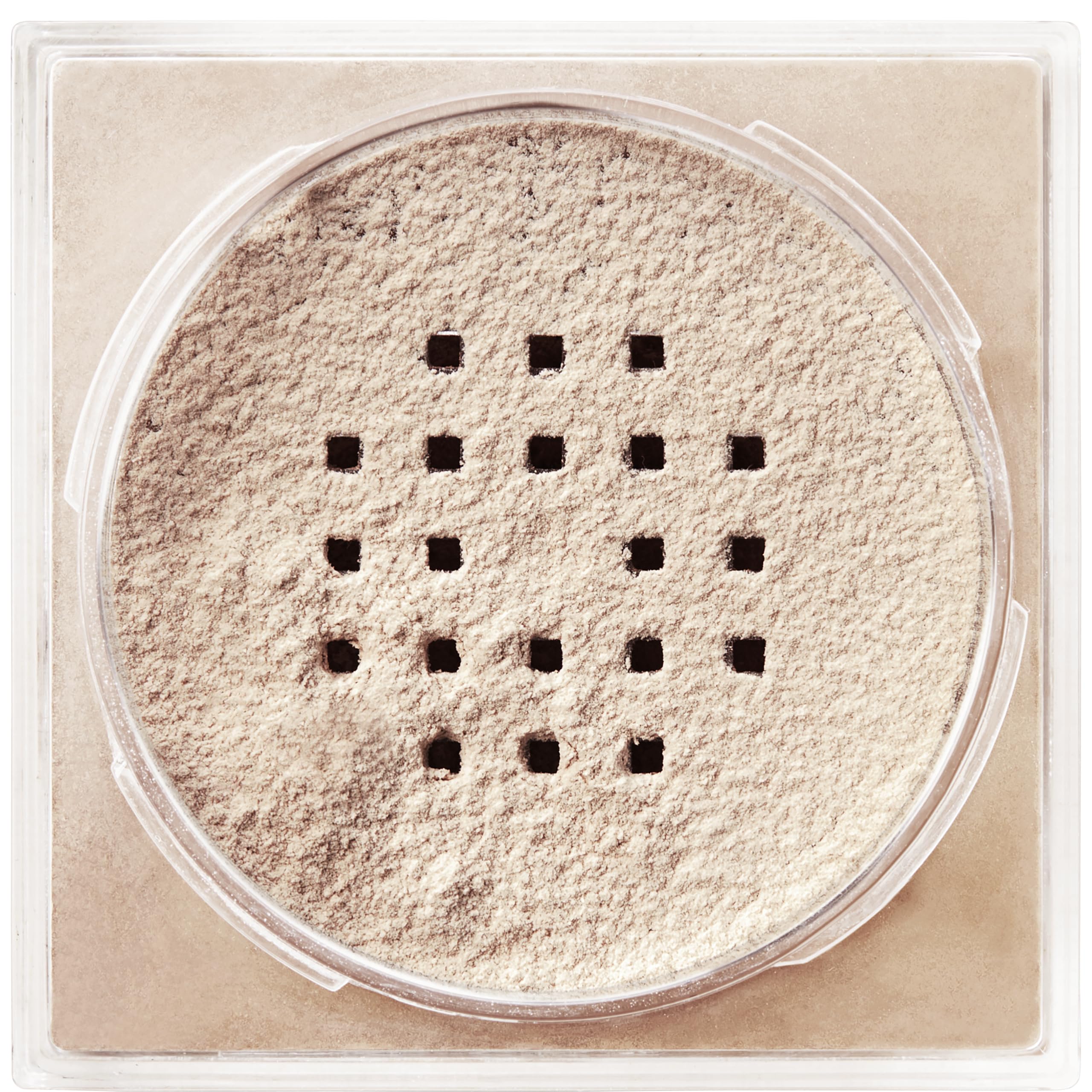 Application brush swirled and powder dusted for even coverage with Maybelline.