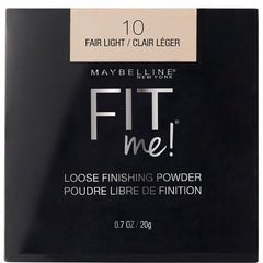Maybelline Fit Me Loose Setting Powder Fair Light jar close-up highlighting shine control.