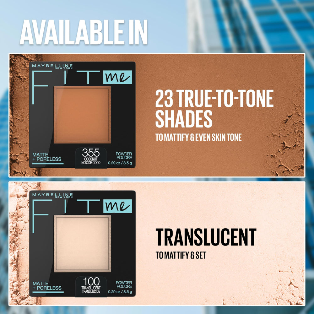 Maybelline Fit Me: tecnología perlite mineral que absorbe el aceite.