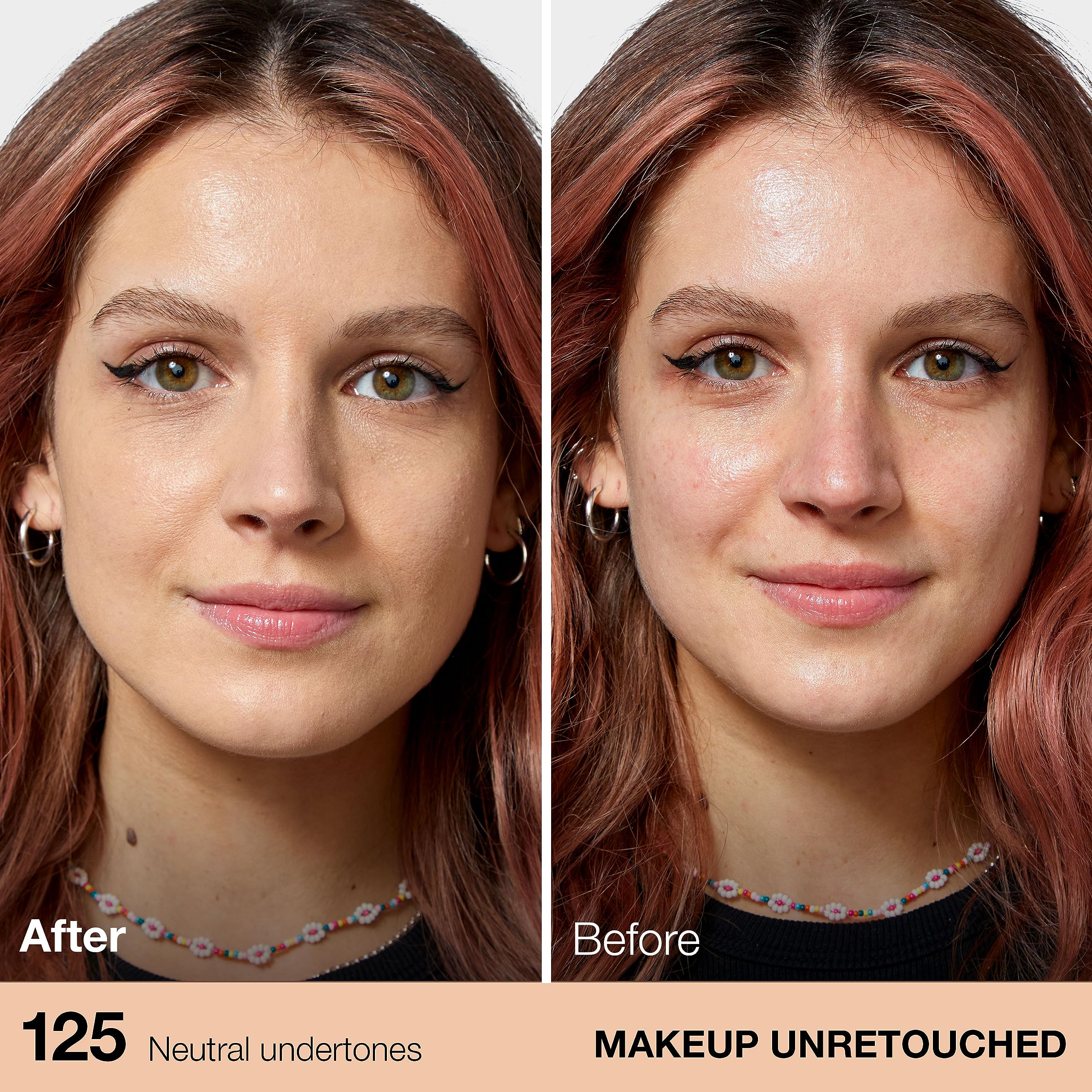 Base Fit Me de Maybelline, tono Nude Beige para piel media.