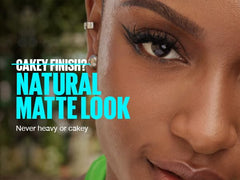 Maybelline Fit Me matte foundation applied on the face for buildable coverage