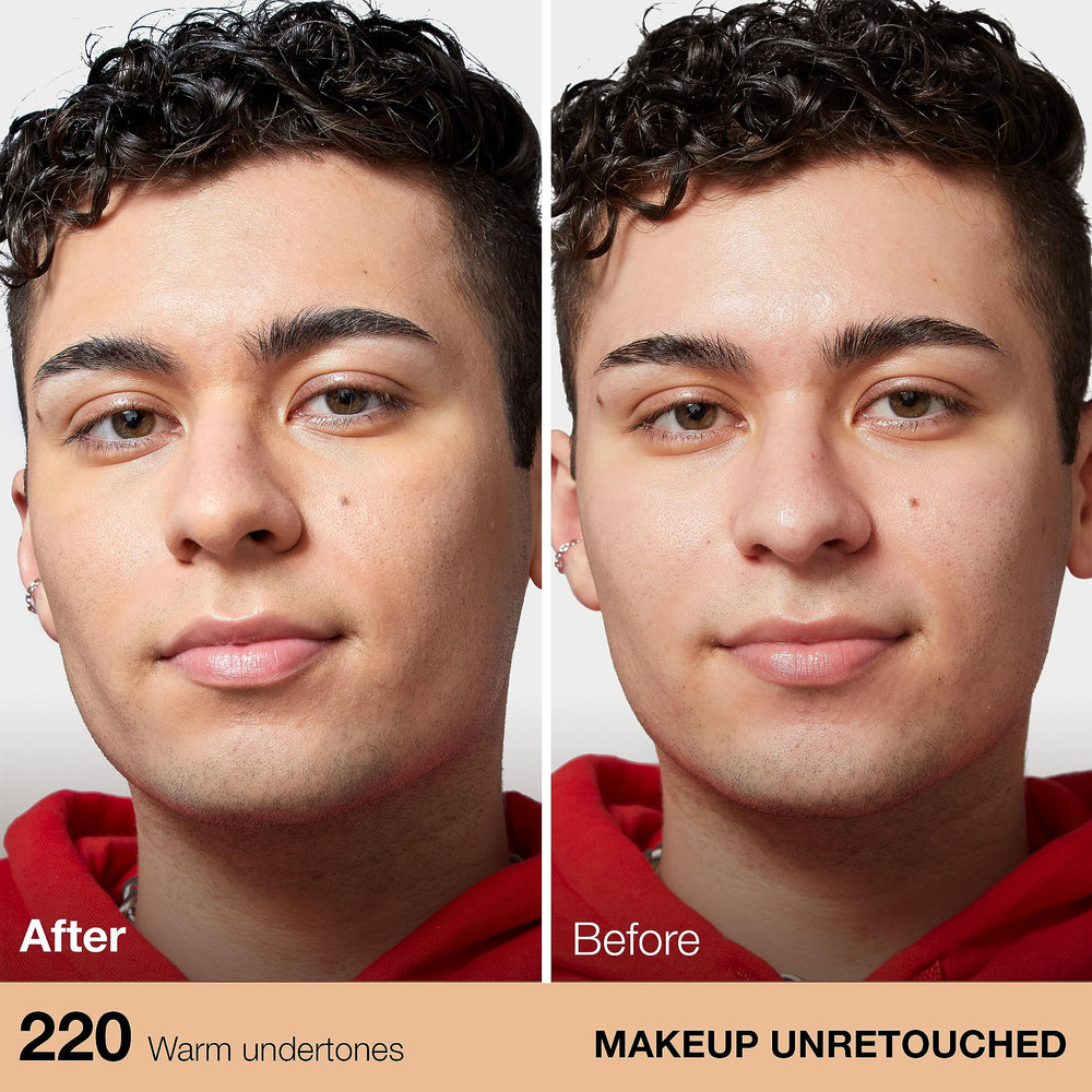 Maybelline Fit Me Matte + Poreless, poros refinados para aspecto más liso.
