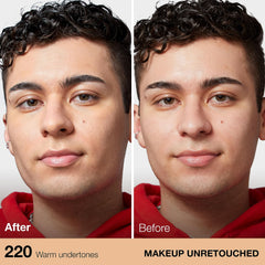 Maybelline Fit Me Matte + Poreless, poros refinados para aspecto más liso.