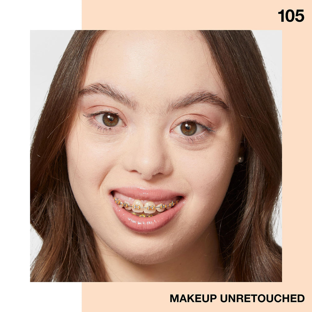 Maybelline Fit Me pore-refined matte finish on skin