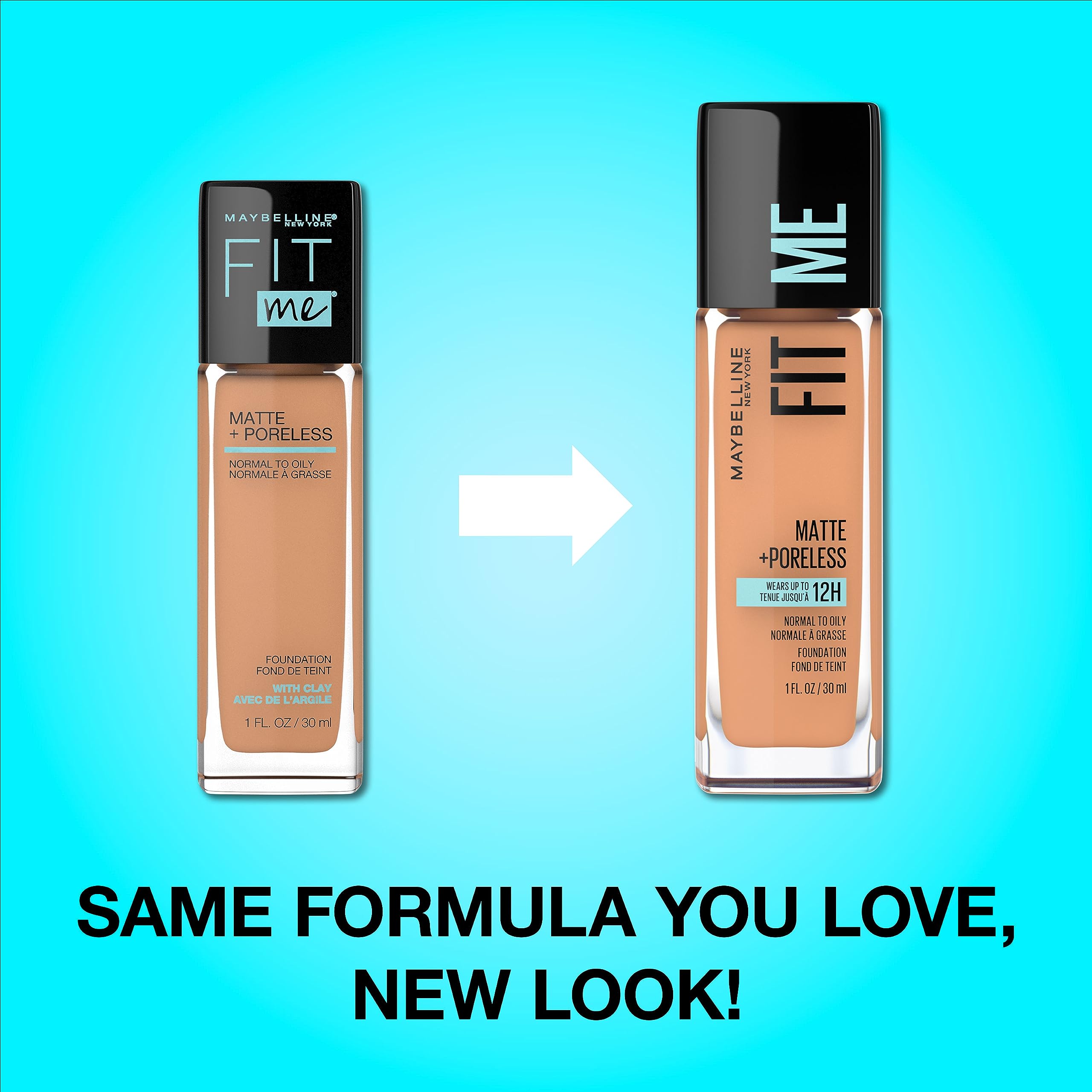 Maybelline Fit Me shade range swatches show diverse skin tones for everyday wear