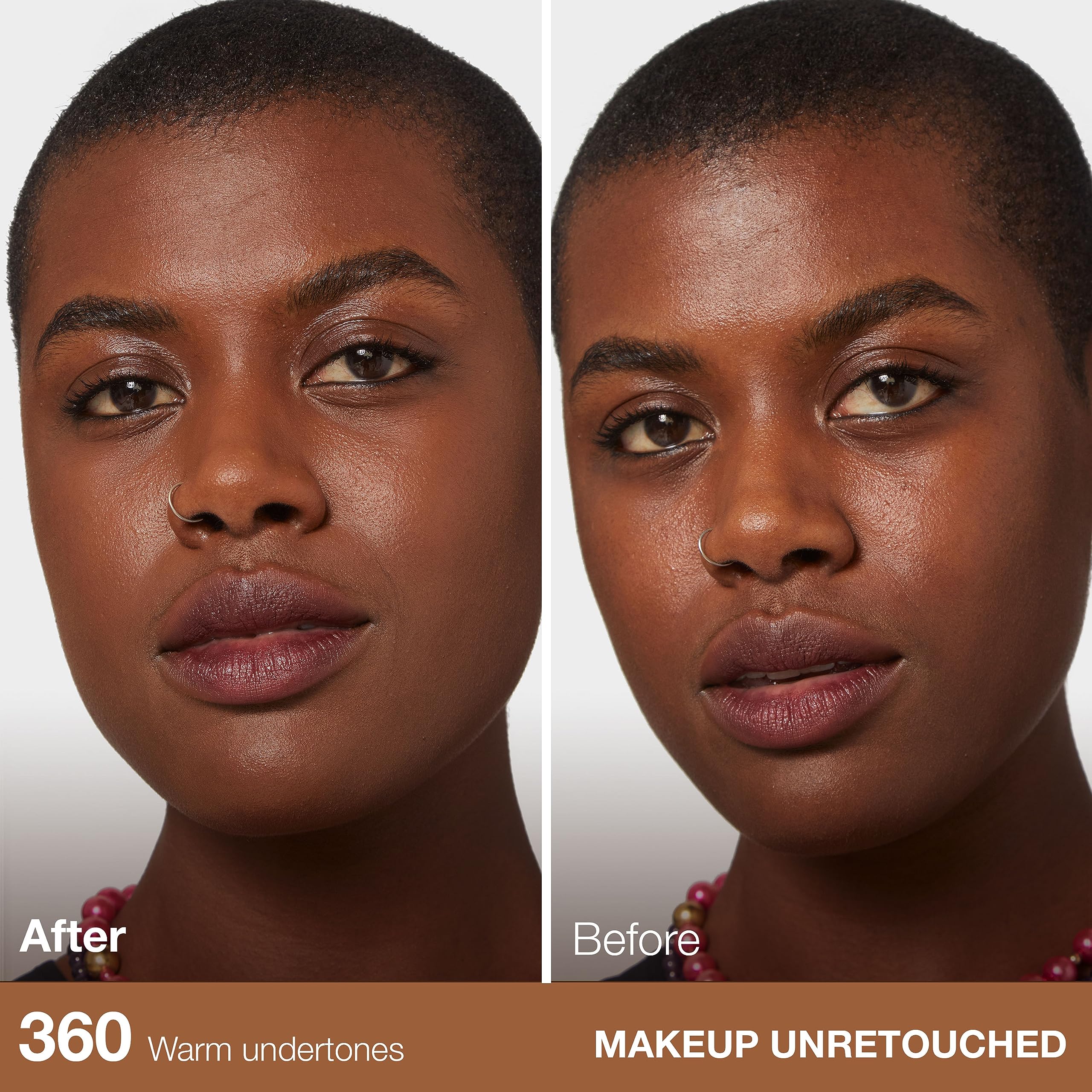 Close-up texture of Maybelline Fit Me matte foundation on skin