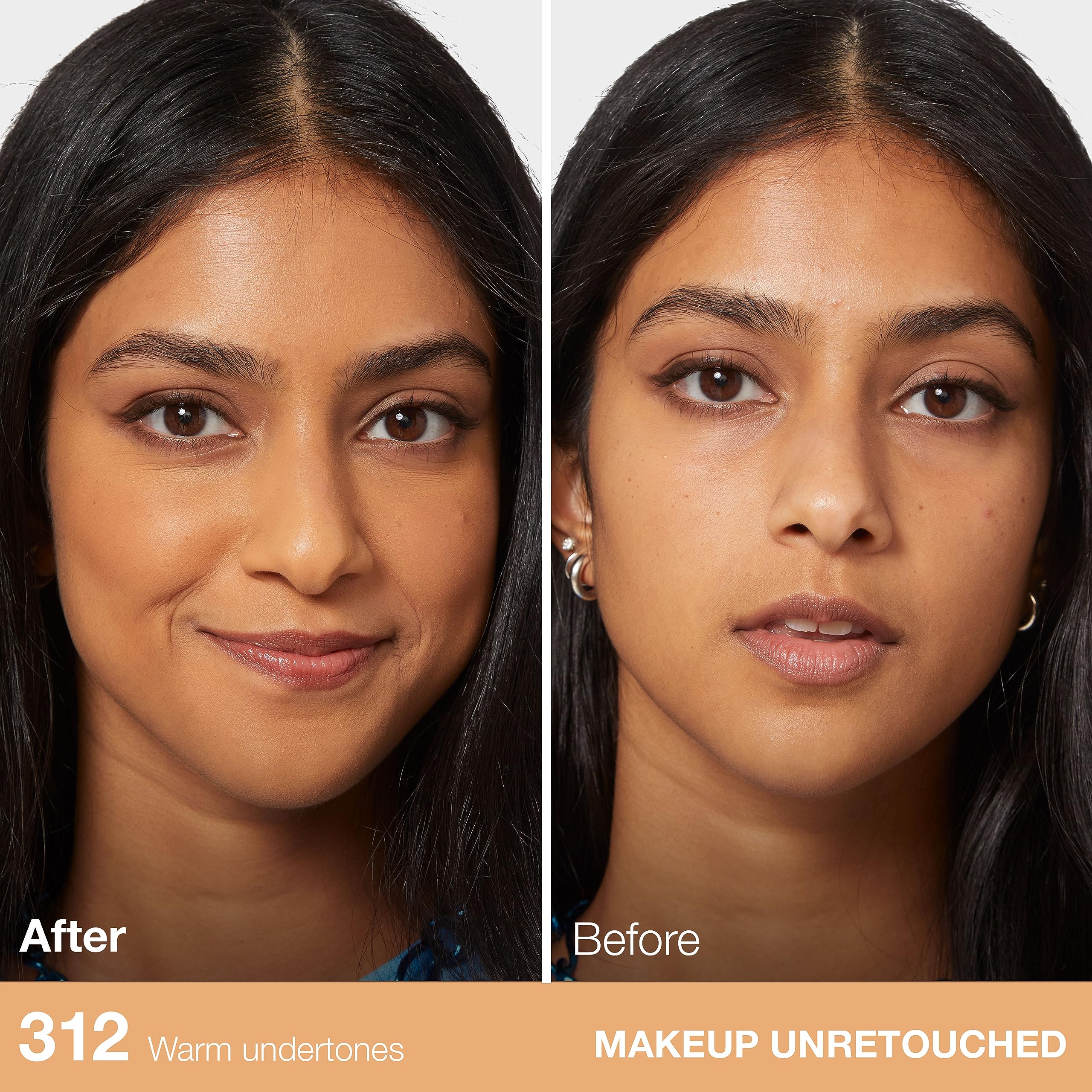 Maybelline Fit Me oil-free formula applying smoothly for breathable skin.
