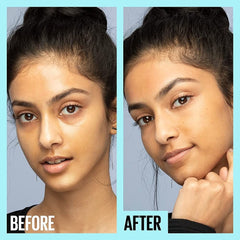 Maybelline Fit Me primer matte finish in use for a flawless base.
