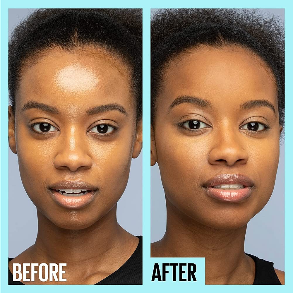 Maybelline Fit Me primer skin-tone blend demonstrates universal shade compatibility.