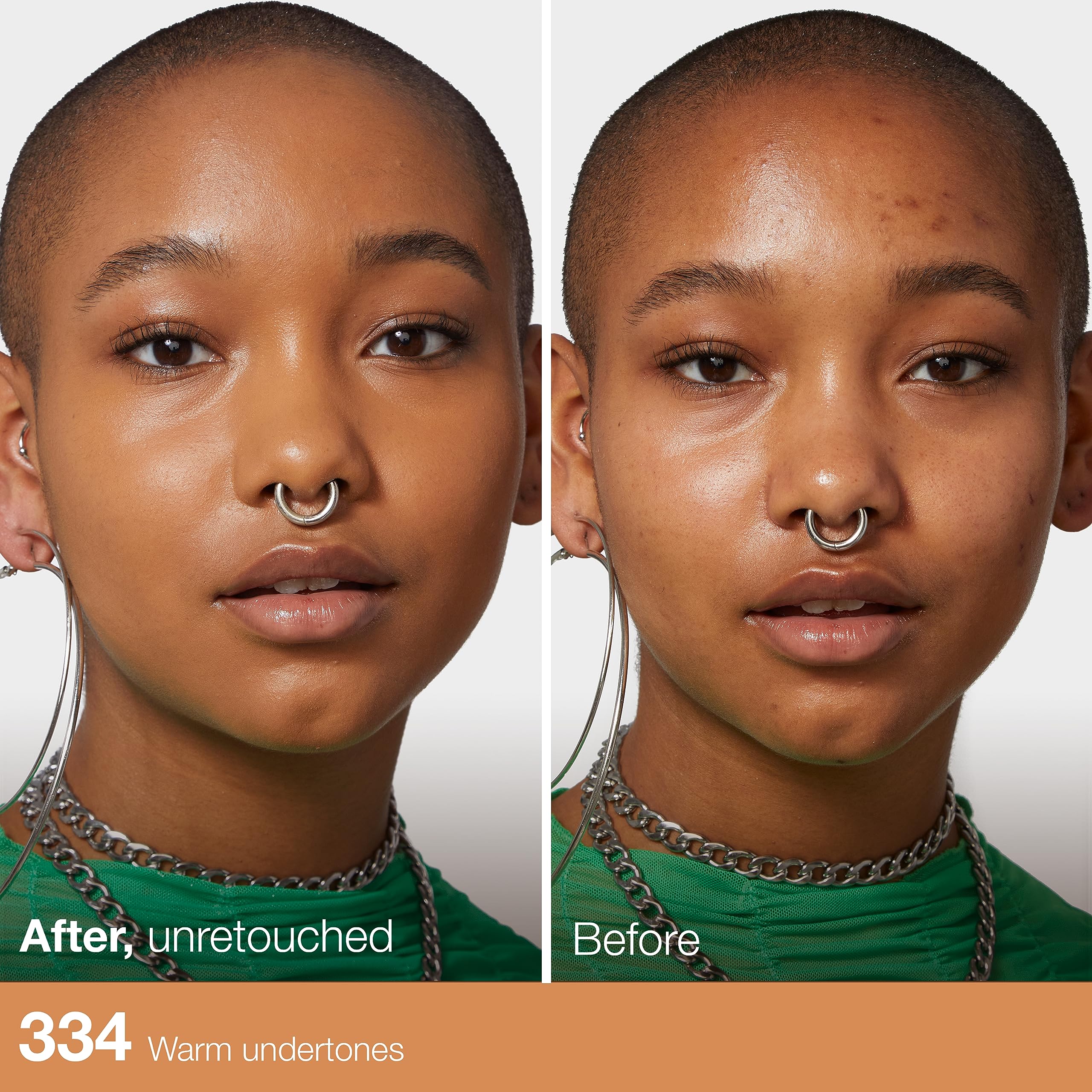 Maybelline Fit Me shade range collection showcasing diverse skin tones