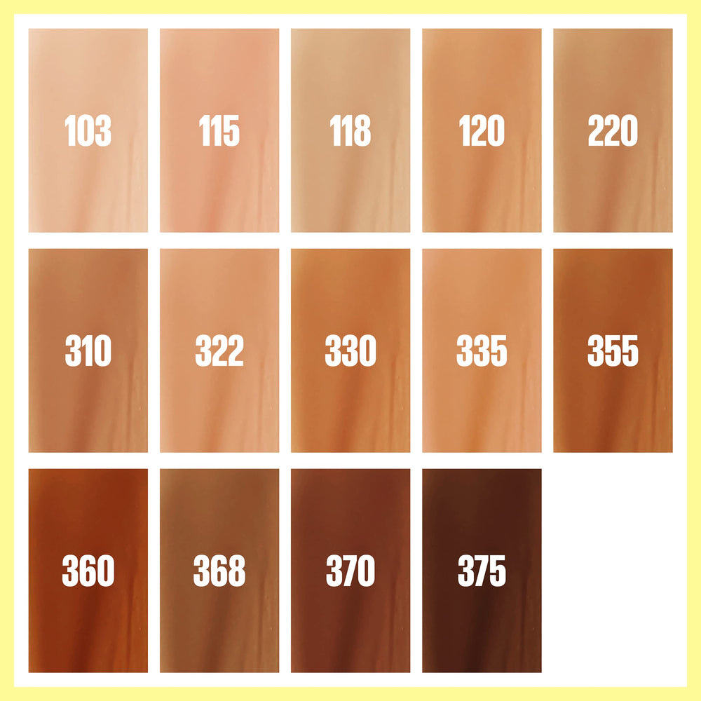 Maybelline Fit Me tonos-hidratantes-14 ofrece variedad para diferentes tonos.