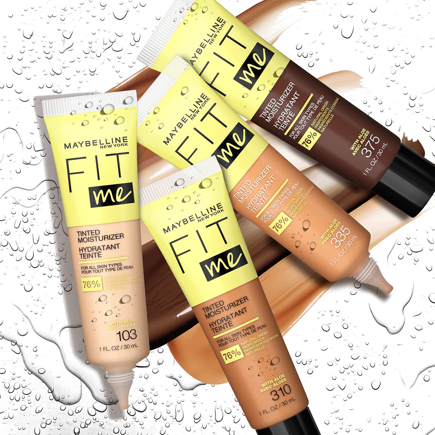 Maybelline Fit Me variedad-tonos-14-hidratantes para matching perfecto.